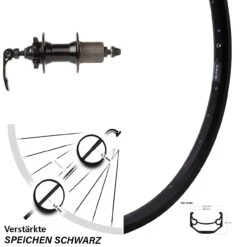 28-29 Zoll Hinterrad Ryde Andra 40 Disc Mit Novatec Nabe 8-11-fach Schnellspanner