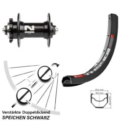 Dt-swiss DT Swiss TK 540 Disc-Vorderrad 28 Zoll Novatec D041 Nabe Schnellspanner