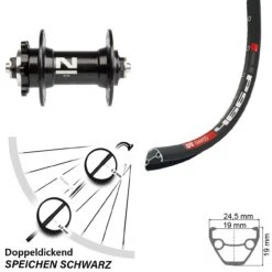 Dt-swiss Vorderrad 27,5 Zoll DT Swiss 466D Disc 6-loch Novatec D041SB