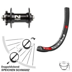 Dt-swiss Vorderrad 27,5 Zoll DT Swiss 533D Disc 6-loch Schnellspanner Novatec D041SB