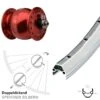 26 Zoll Vorderrad Ryde ZAC 2000 Felgenbremse Dynamo SON 28 Hohlachse Rot Eloxiert