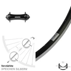 27,5 Zoll Vorderrad Ryde Andra 35 Felgenbremse Formula ZZYZX