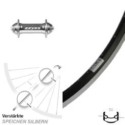 Formula ZZYZX TS 91 Silbern Ryde Andra 35 Vorderrad 26 Zoll