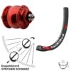 Dt-swiss 29 Zoll DT Swiss Vorderrad 533 Son Delux Nabendynamo Centerlock