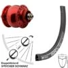 Dt-swiss Vorderrad 28 Zoll DT Swiss RR521 DB Son Delux