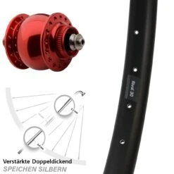 Nabendynamo Vorderrad SON 28 Ryde Rival 30 Disc 29 Zoll Für Schnellspanner
