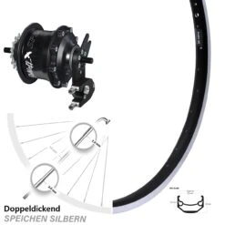 Rohloff Speedhub TS EX OEM-2 Hinterrad 20 Zoll Ryde Andra 40