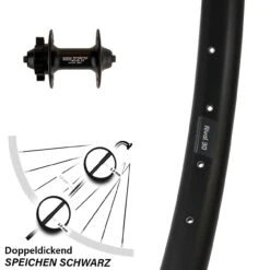 Ryde Rival 30 Vorderrad 29 Zoll Schnellspanner 6-loch Shimano HB-M756