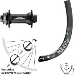 Dt-swiss Shimano Deore HB-M618 Boost 15/110 Mm DT Swiss HX 491 Vorderrad 29 Zoll Centerlock