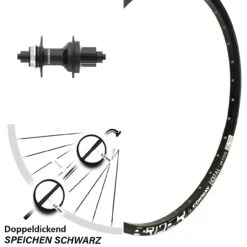 Mach 1 Magma Hinterrad 26 Zoll Mit Shimano FH-MT401 Micro Spline 5/135 Mm