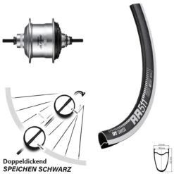 Dt-swiss 28 Zoll DT Swiss RR 511 RB Hinterrad Shimano Alfine Silbern SG-S7001 11-Gang