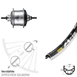 28 Zoll Hinterrad Mavic A-719 Shimano Alfine 11-Gang