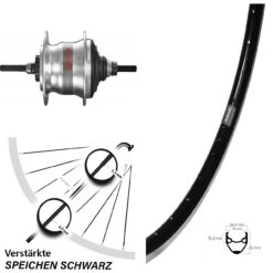 28 Zoll Hinterrad Ryde Andra 20 Shimano Nexus SG-7R50 7-Gang Freilauf