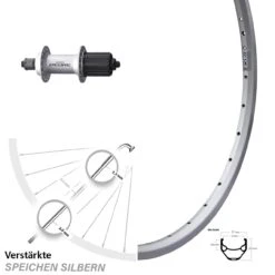 Shimano Deore FH-M590 Ryde ZAC 421 Hinterrad 28 Zoll