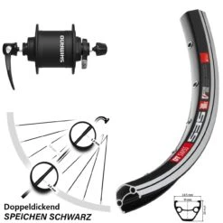 Dt-swiss Vorderrad 26 Zoll DT Swiss 535 Alivio Shimano DH-T4000-1N