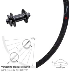 27,5+ Zoll Vorderrad Aivee MP2 6-Loch Boost Rodi Ready 35 Steckachse 15x110 Mm