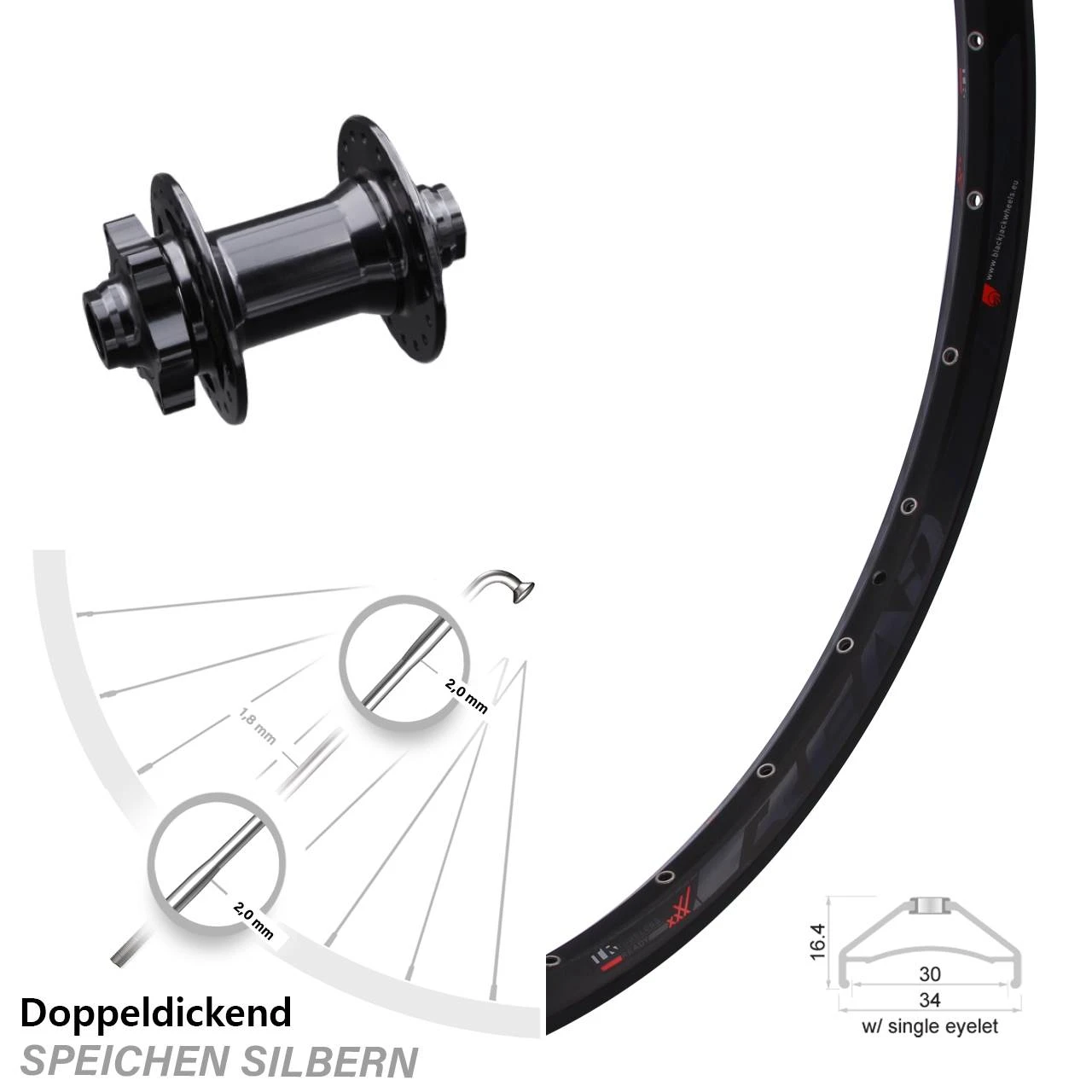 27,5 Zoll Vorderrad Rodi Ready 30 Mit Formula DHDC-71 Nabe 15x100 Mm 1 27,5 Zoll Vorderrad Rodi Ready 30 Mit Formula DHDC-71 Nabe 15x100 Mm