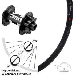 Rodi Ready 35 Vorderrad 27,5+ Zoll Mit DT Swiss 350 Nabe 15x100 Mm