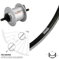 Vorderrad Fahrrad 26 Zoll Ryde Andra 35 Shimano DH-C3000-1N