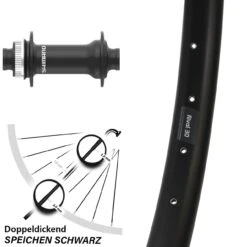 Ryde Rival 30 Boost 15x110 Mm Vorderrad Shimano HB-MT410-B