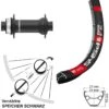 Dt-swiss Vorderrad 29 Zoll DT Swiss 545D Disc Shimano HB-MT410-B 15x110 Mm
