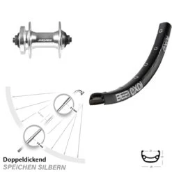 Exal BE 21 Disc-Vorderrad 26 Zoll Mit Formula DC-21 Nabe