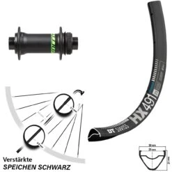 Dt-swiss 27,5 Zoll Vorderrad DT Swiss HX 491 Mit Formula CL-811 Boost Syncros