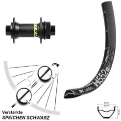 Dt-swiss DT Swiss H 552 Vorderrad 27,5 Zoll Centerlock Formula CL-71 Syncros 15x100 Mm