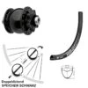 Dt-swiss Vorderrad 27,5 Zoll DT Swiss RR 481 Son 28-12 6-Loch Nabendynamo