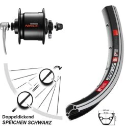 Dt-swiss Fahrrad Vorderrad 26 Zoll DT Swiss 535 Shimano DH-C3000