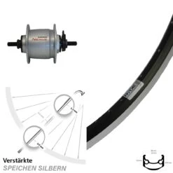 Shimano DH-C6000-1N Ryde Andra 35 Fahrrad-Vorderrad 27,5 Zoll