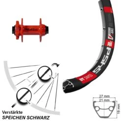 Dt-swiss 26 Zoll Vorderrad 15/100 Mm DT Swiss 545 Mit XLC Pro Nabe 6-loch