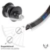 Nabendynamo Vorderrad Shimano DH-3N72 Exal ZX19 26 Zoll
