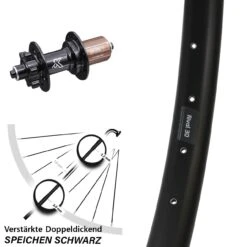 27,5 Zoll Hinterrad KX-M Ryde Rival 30-622 Schnellspanner