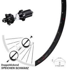 27,5 Zoll Rodi Ready 30 Hinterrad DT Swiss X1900 Disc 6-Loch 5/135 Mm Straightpull