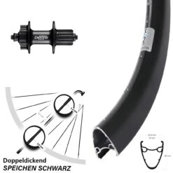 Shimano Deore FH-M525A Ryde Dutch 19 Hinterrad 28-29 Zoll Für 6-Loch