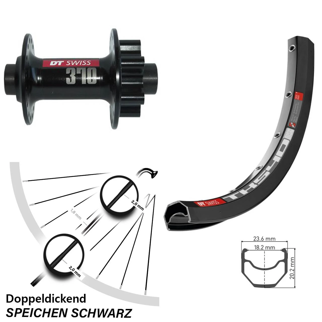 Dt-swiss 28-29 Zoll Vorderrad DT Swiss TK 540 Nabe 370 Steckachse 15x100 Mm 1 Dt-swiss 28-29 Zoll Vorderrad DT Swiss TK 540 Nabe 370 Steckachse 15x100 Mm