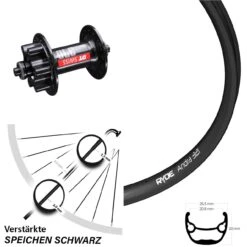 27,5 Zoll Vorderrad Ryde Andra 321 Mit DT Swiss 370 6-Loch Nabe