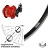 28 Zoll Hinterrad Rohloff Speedhub CC EX OEM Rot Ryde Andra 35