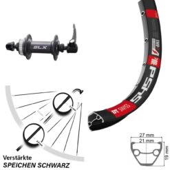 Dt-swiss DT Swiss 545 Scheibenbrems-Vorderrad 26 Zoll Shimano SLX HB-M665