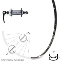 28 Zoll Vorderrad Shimano Deore HB-M615 DRC ST-16 Für Felgenbremse