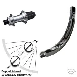 28 Zoll Hinterrad KX-GS Silbern Eloxiert 12x142 Mm Centerlock Exal DC 19