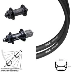 Laufradsatz 28 Zoll Ryde Andra 321 Verstärkt KX-GS Nabe Schnellspanner Centerlock
