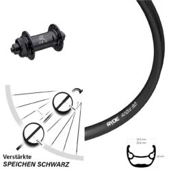 Ryde Andra 321 Disc-Vorderrad 27,5 Zoll Mit KX-G Schnellspanner Nabe