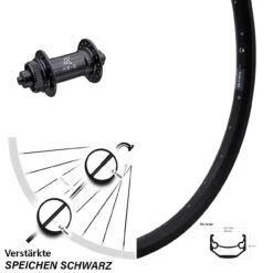 Ryde Andra 40 Disc Vorderrad 27,5 Zoll Verstärkt KX-G Schnellspanner Nabe