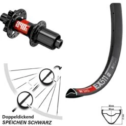 Dt-swiss DT Swiss EX 511-240 Hinterrad 29 Zoll 6-Loch 12x142