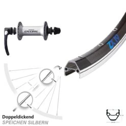 26 Zoll Vorderrad Shimano Deore HB-M590 Exal ZX19