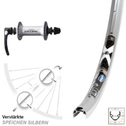 24 Zoll Vorderrad Ryde X-Star 19 Shimano Deore HB-M590