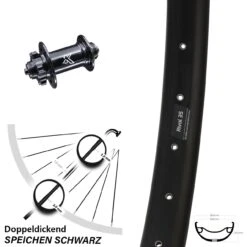 Ryde Rival 35 Disc Vorderrad 27,5+ Zoll Für 6-Loch Nabe KX-M Schnellspanner