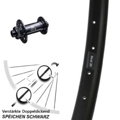 KX-Boost 15x110 Mm Ryde Rival 30 Disc Centerlock Vorderrad 29 Zoll Für Steckachse